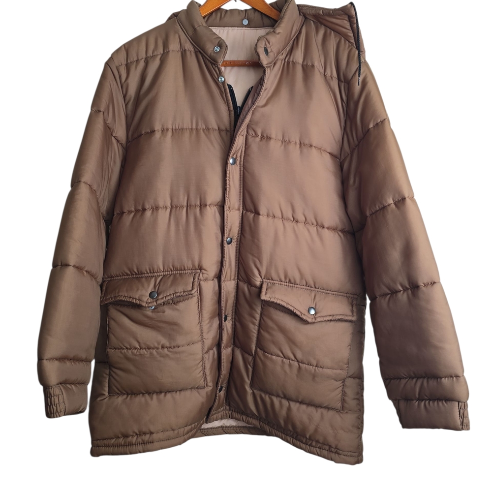 The Men's Store Tan Puffer Jacket